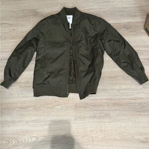 GAP Men's Dark Green Bomber Jacket